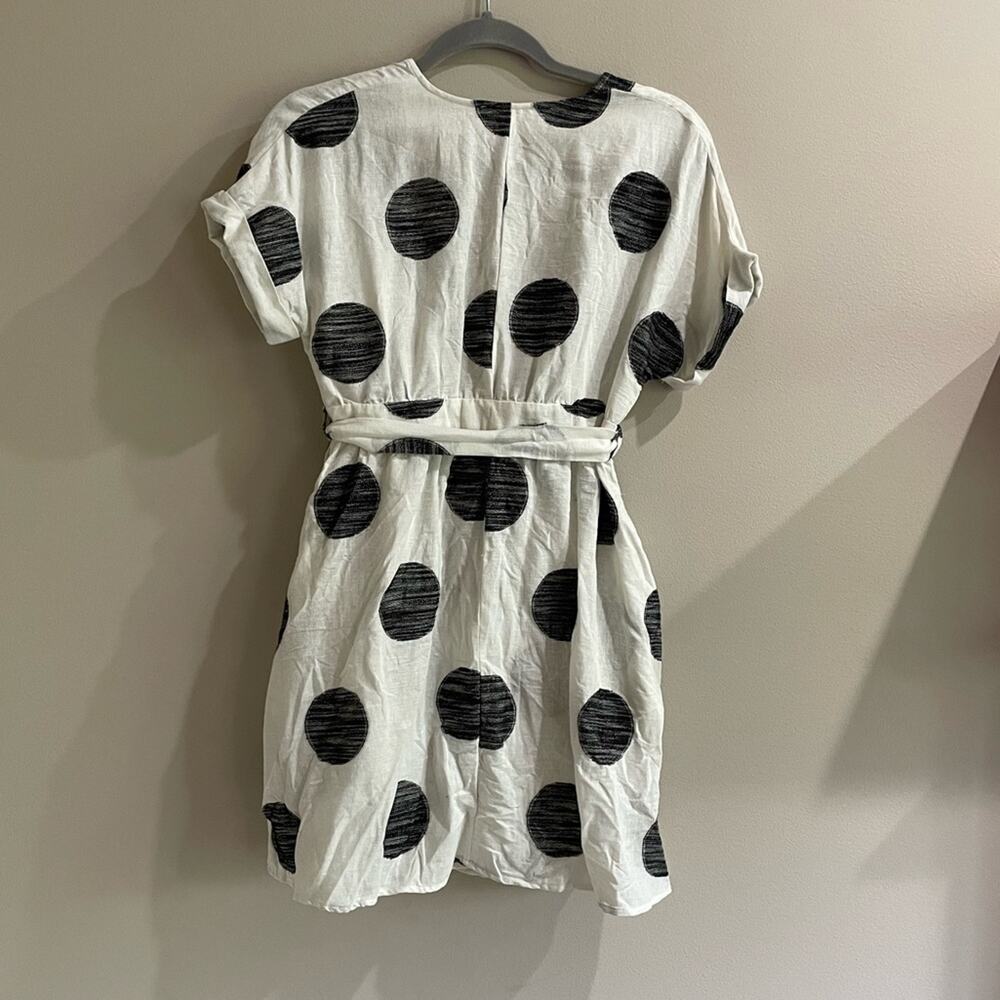 Line & Dot Polka Dot Wrap Dress - Picture 3 of 5